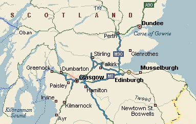 Map of Central Scotland